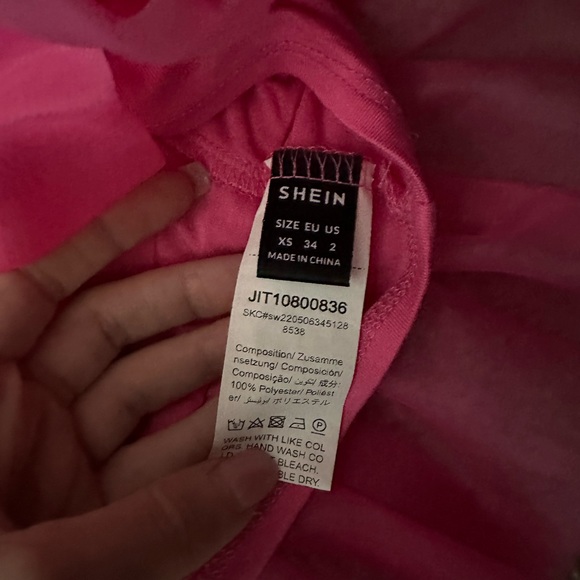 Pink ruffle tube top - Picture 4 of 4